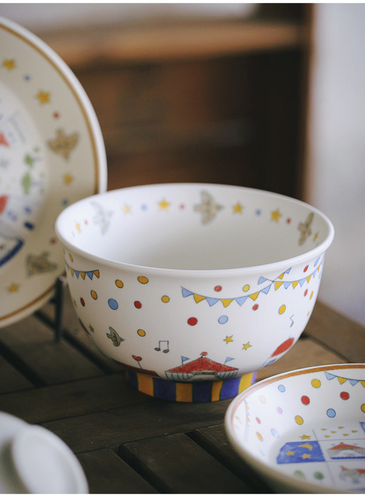 Fairy tale Town Circus Ceramic tableware