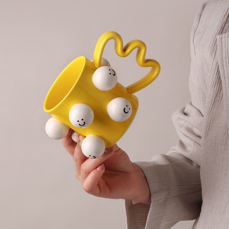 Smiley Face Mug Ceramic