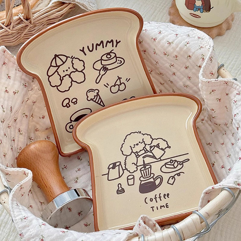 Toast breakfast plate