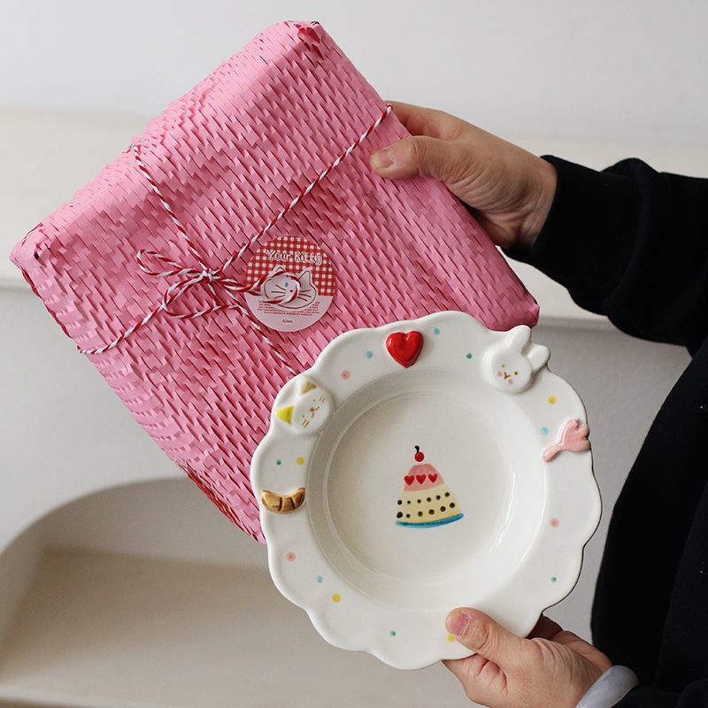 Cute Rabbit Cartoon Salad Plate