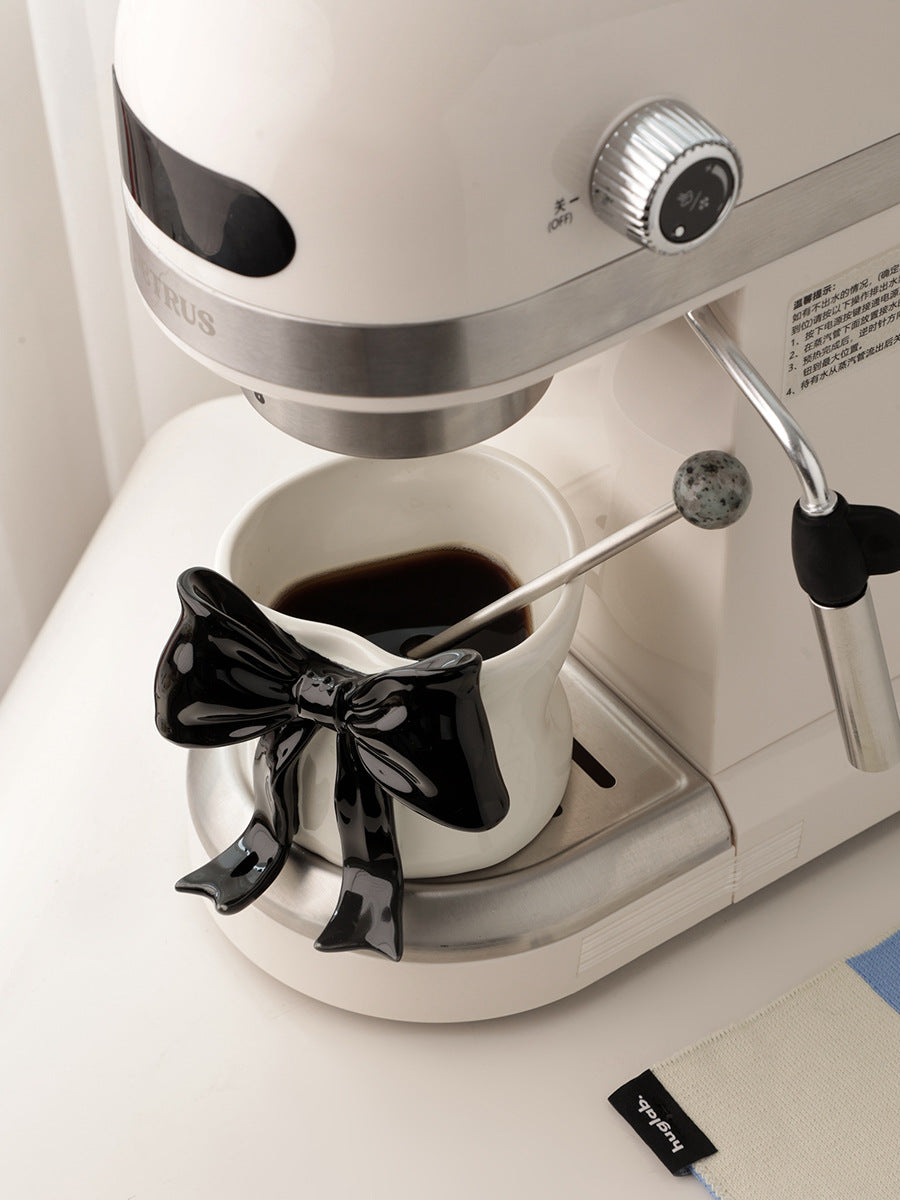 Creative bow ceramic mugs,3D bow mugs, coffee cups