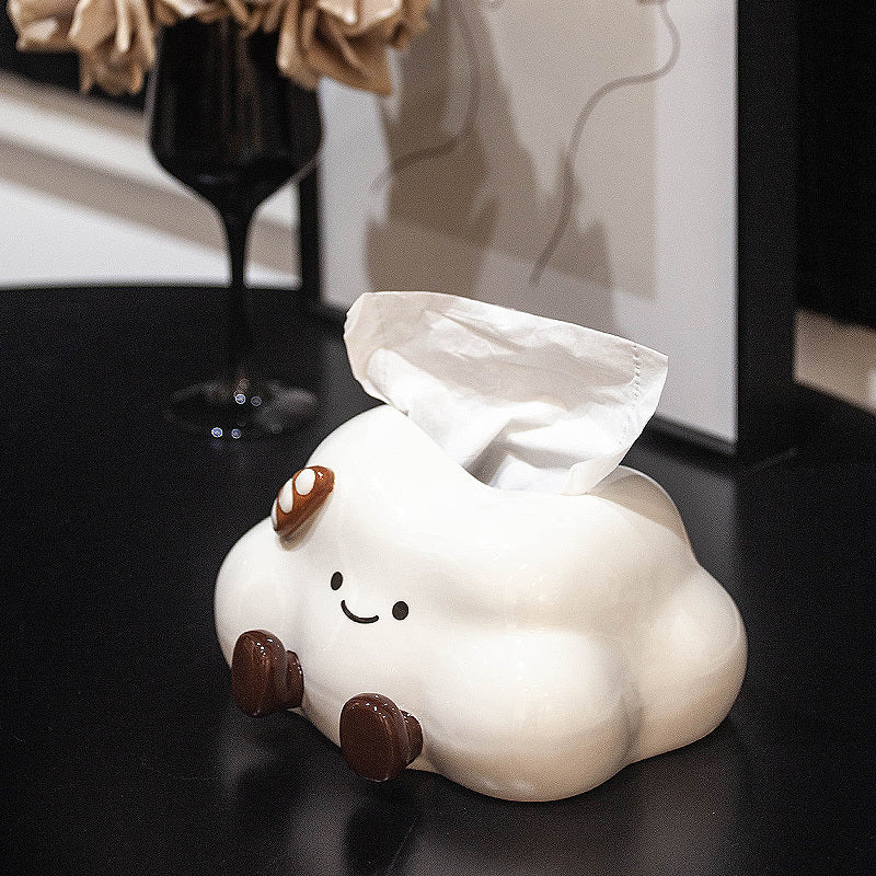 Cute Cloud Ceramic Tissue box