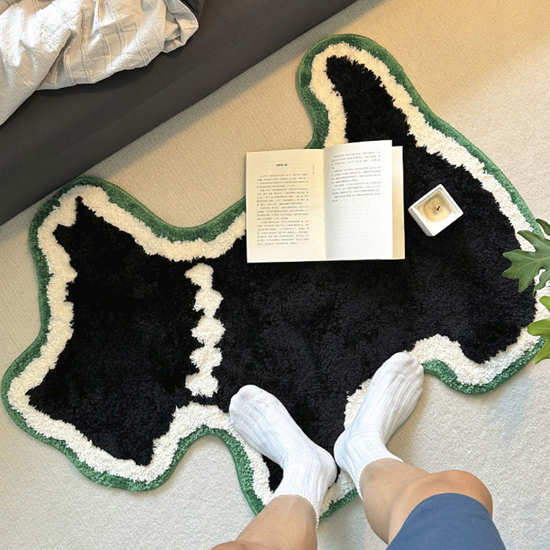 Schnauzer dog plush carpet