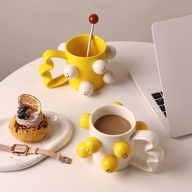 Smiley Face Mug Ceramic