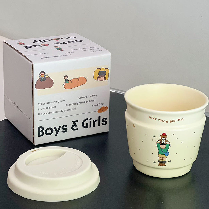 Dopamine Coffee Cup Portable Lid