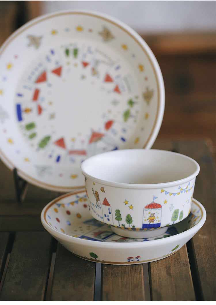 Fairy tale Town Circus Ceramic tableware