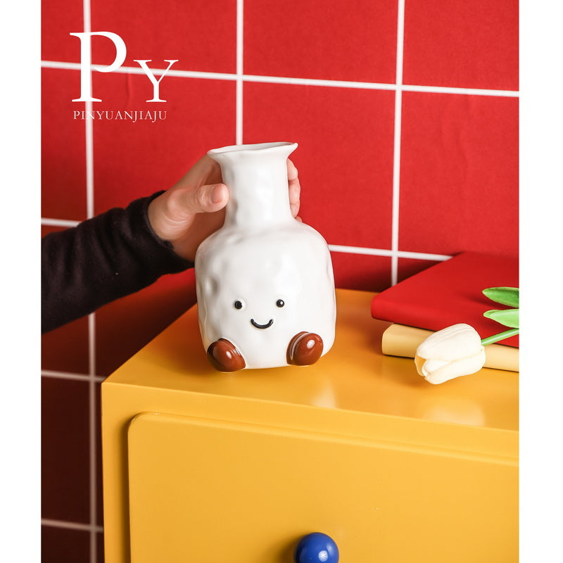 Cute Smiley Face Vase