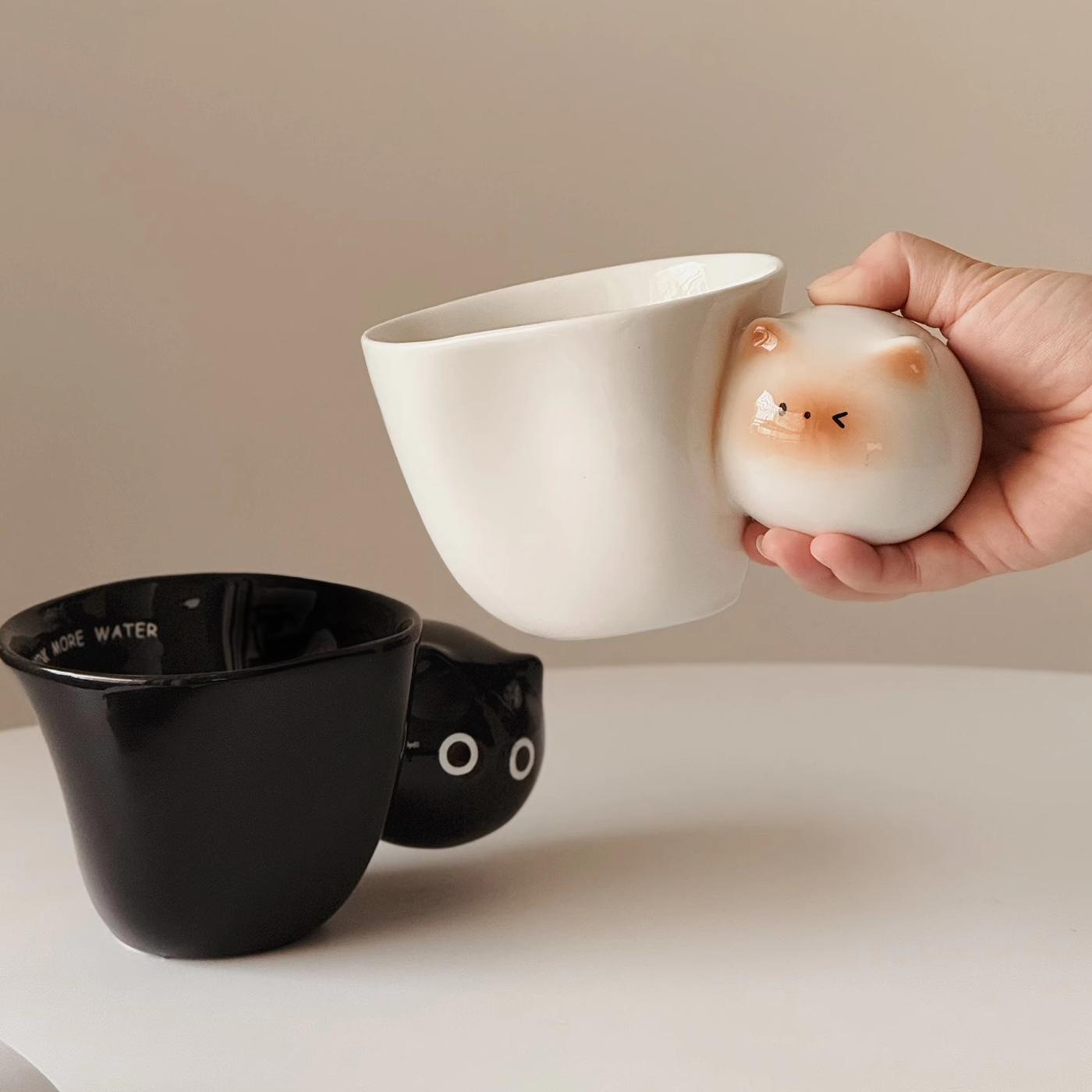 Thai Siamese cat handle mug