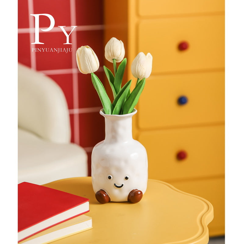 Cute Smiley Face Vase