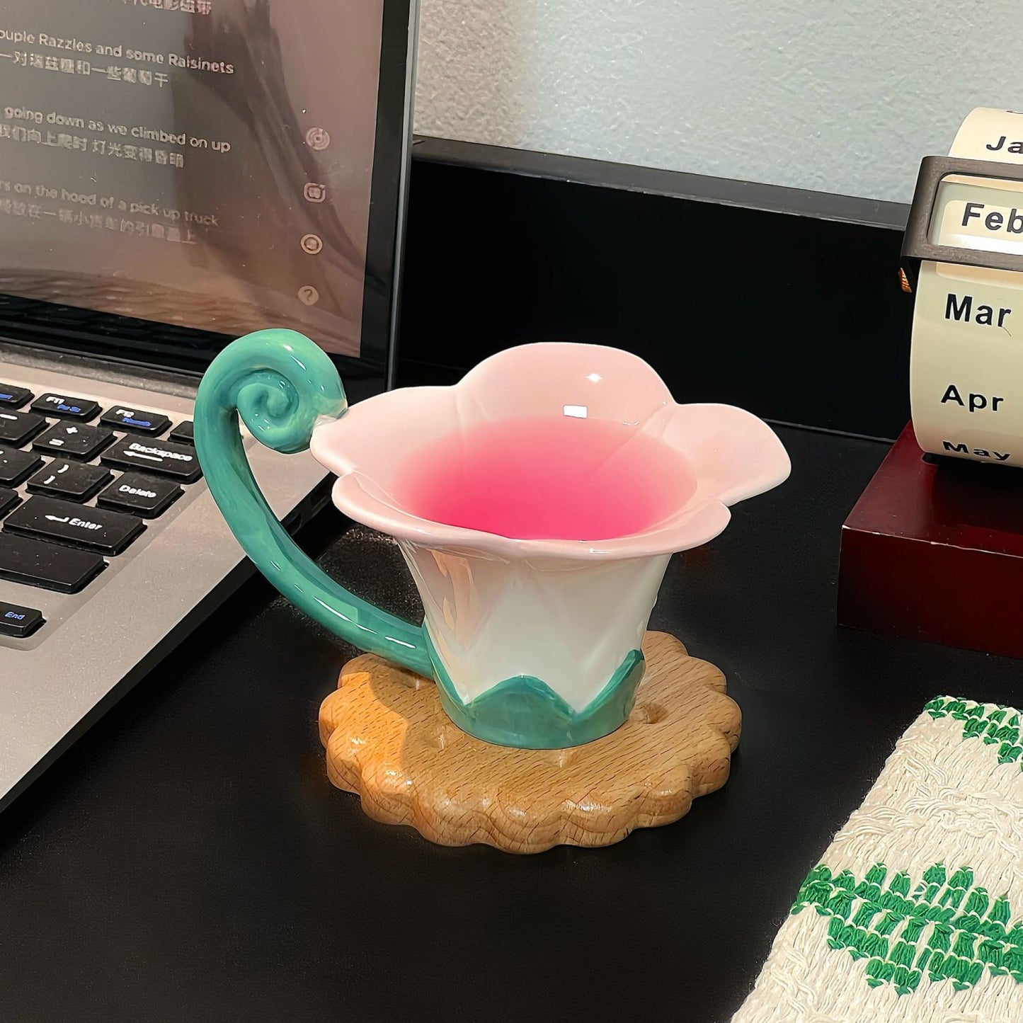 Creative morning glory mugs, espresso cups