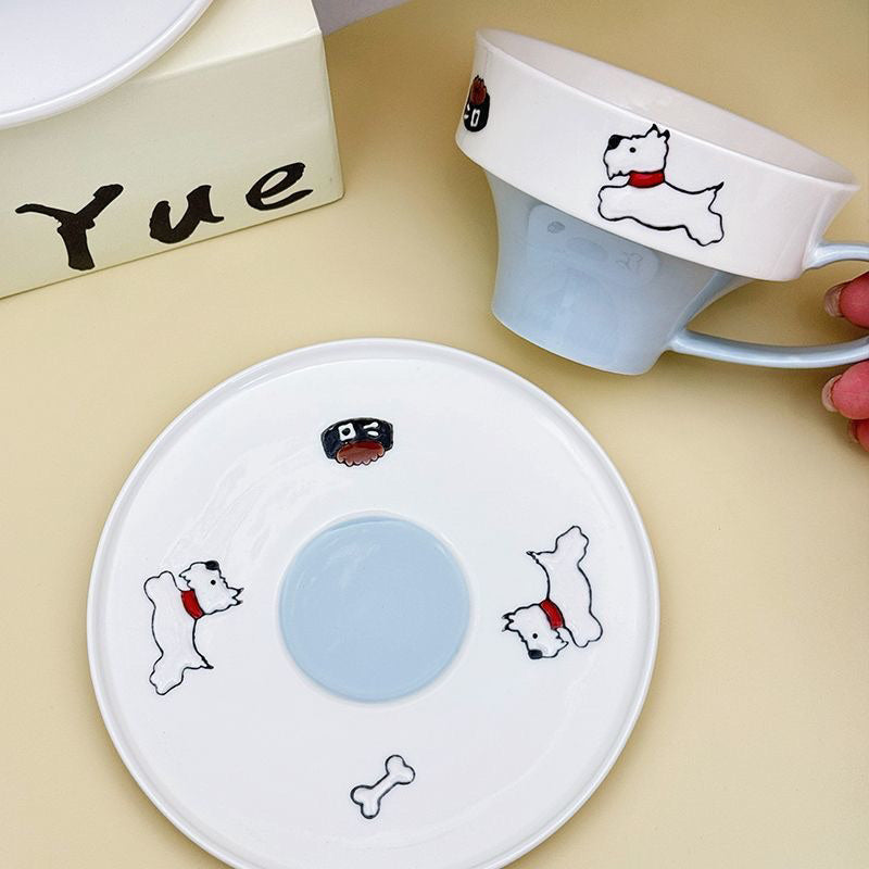 West Highland White Terrier Coffee Cup and Saucer