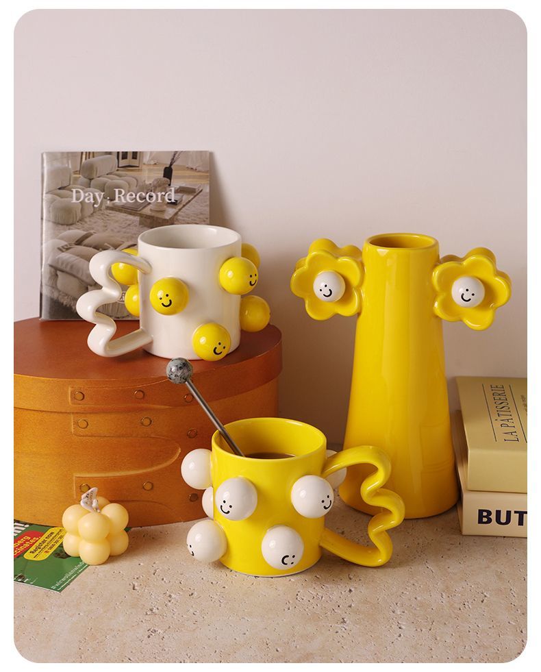 Smiley Face Mug Ceramic