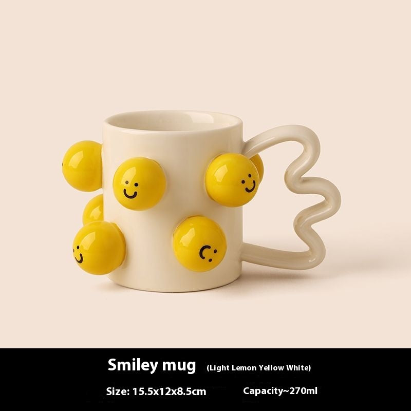 Smiley Face Mug Ceramic
