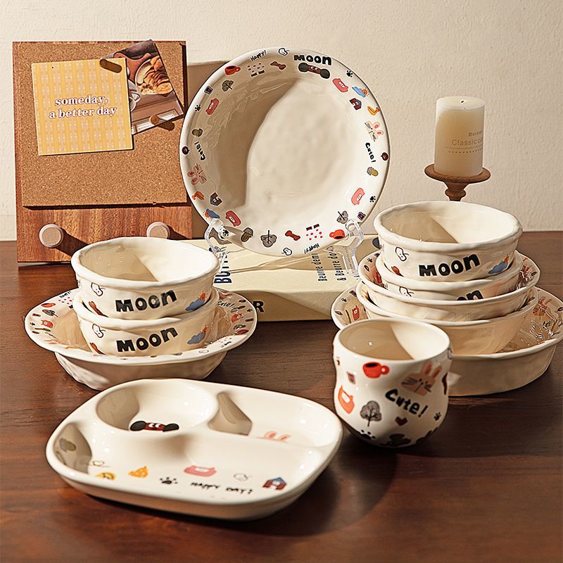 Moon Dog ceramic tableware