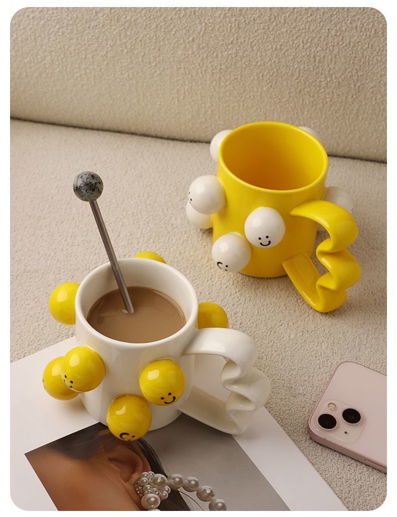 Smiley Face Mug Ceramic