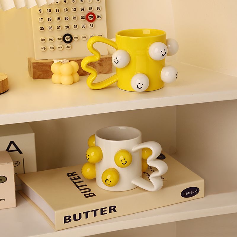 Smiley Face Mug Ceramic