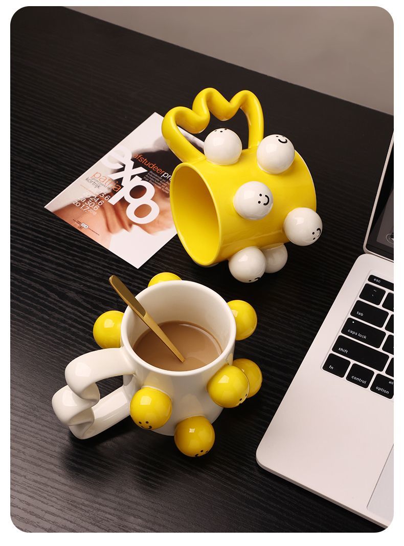 Smiley Face Mug Ceramic