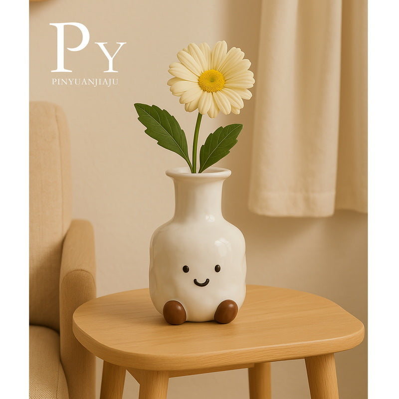 Cute Smiley Face Vase