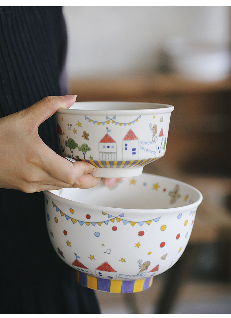 Fairy tale Town Circus Ceramic tableware