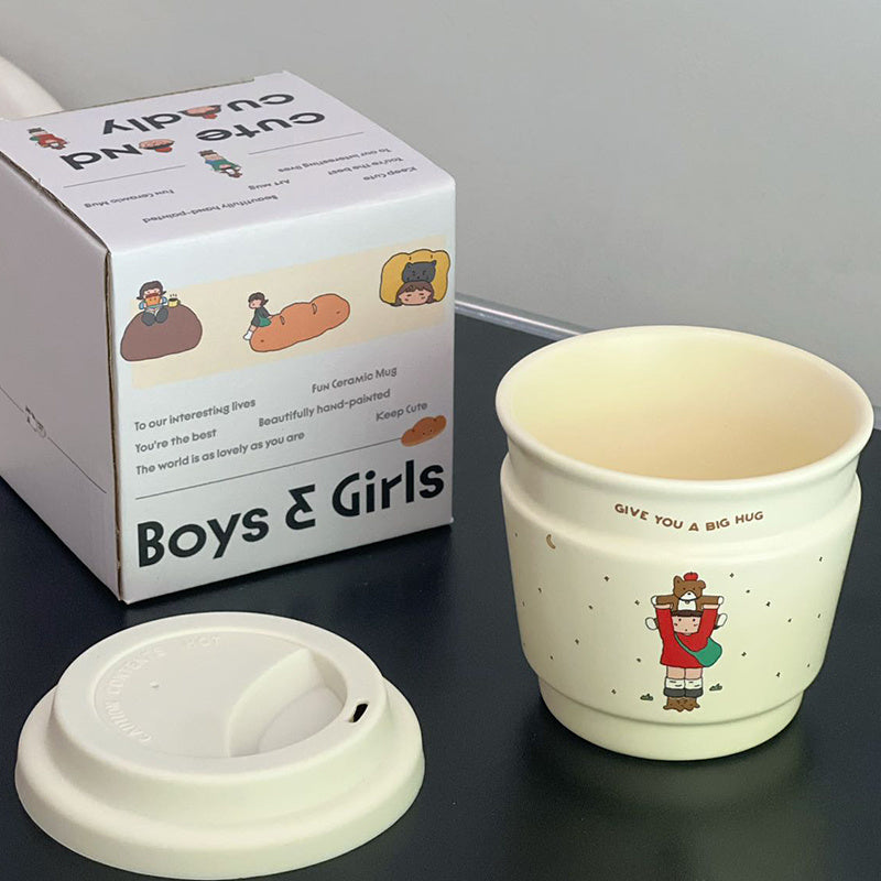 Dopamine Coffee Cup Portable Lid