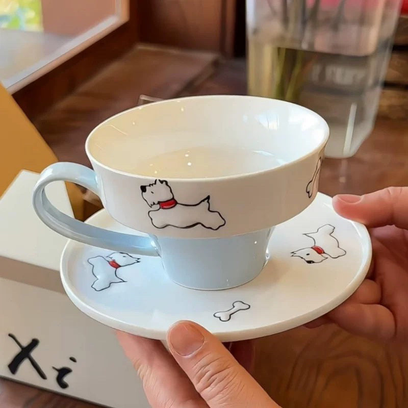 West Highland White Terrier Coffee Cup and Saucer