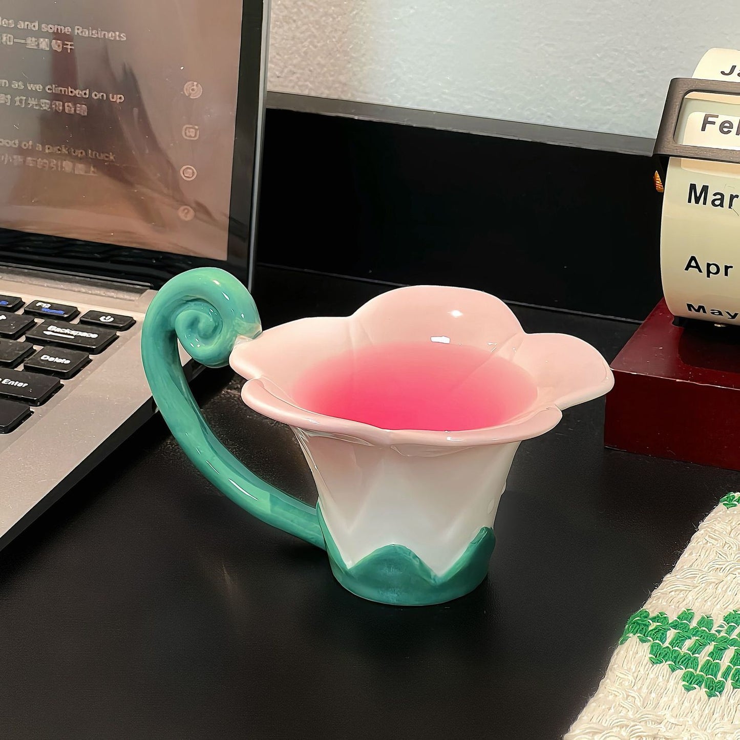 Creative morning glory mugs, espresso cups