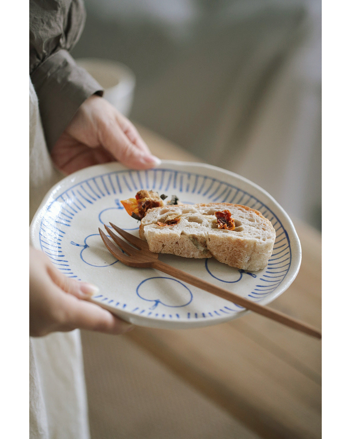 Japanese handmade apple ceramic tableware