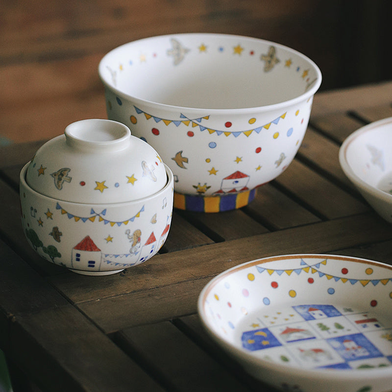 Fairy tale Town Circus Ceramic tableware