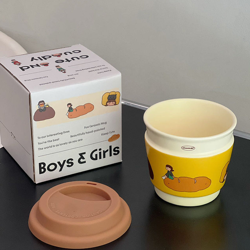 Dopamine Coffee Cup Portable Lid