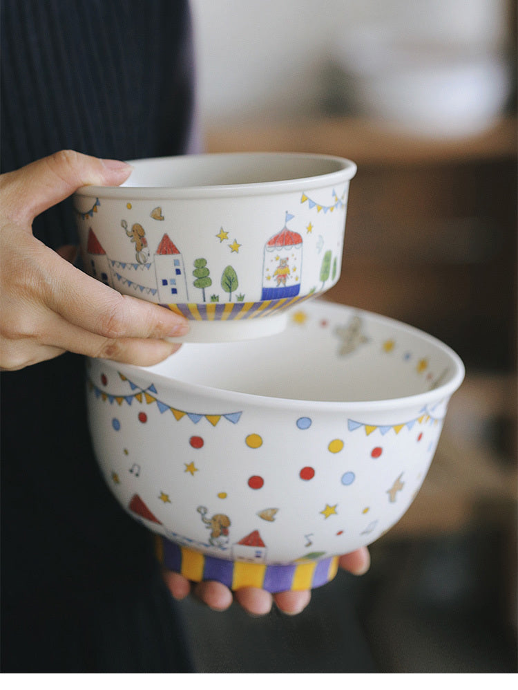 Fairy tale Town Circus Ceramic tableware
