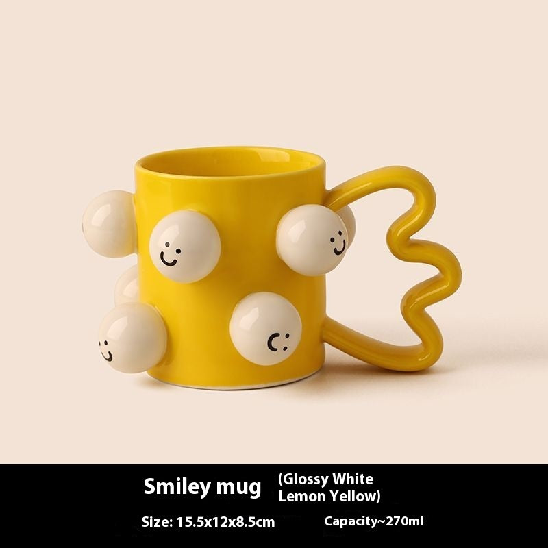 Smiley Face Mug Ceramic