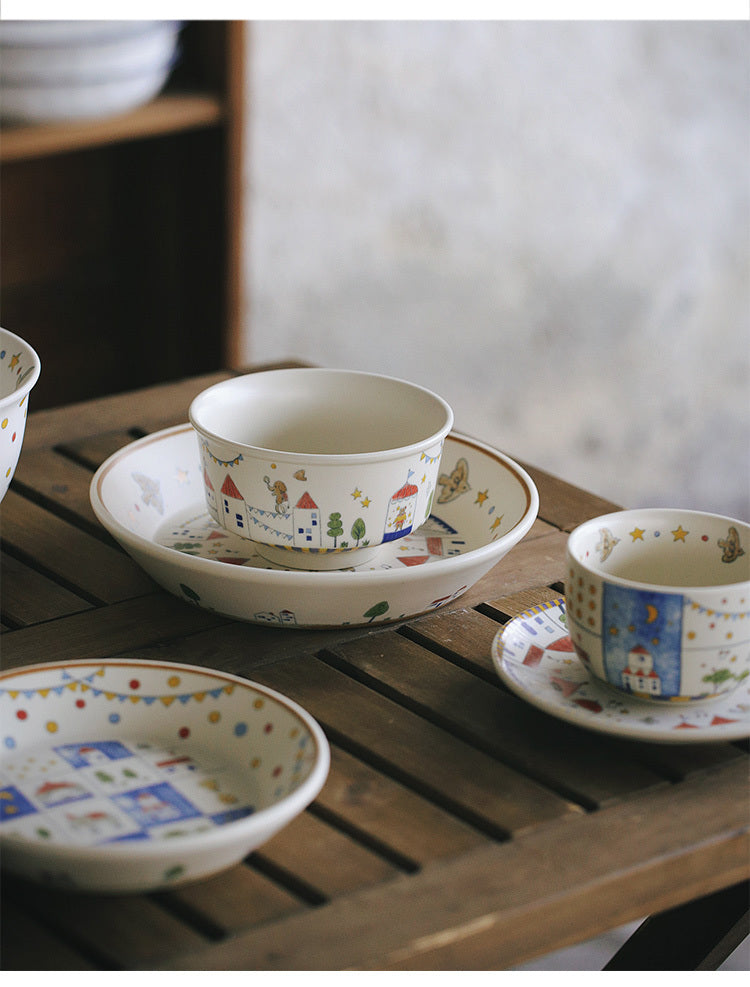 Fairy tale Town Circus Ceramic tableware
