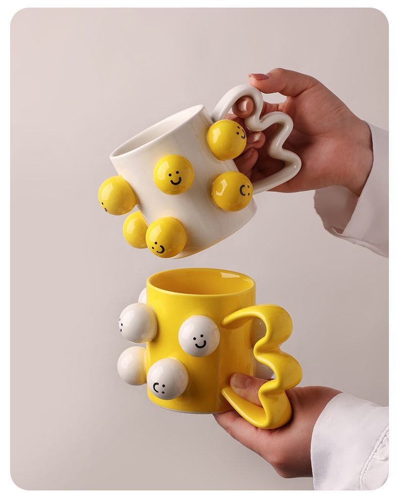 Smiley Face Mug Ceramic
