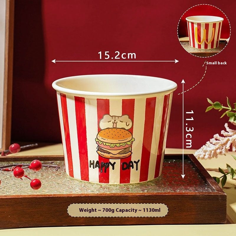 Creative McDonald's ceramic chicken wing bowl
