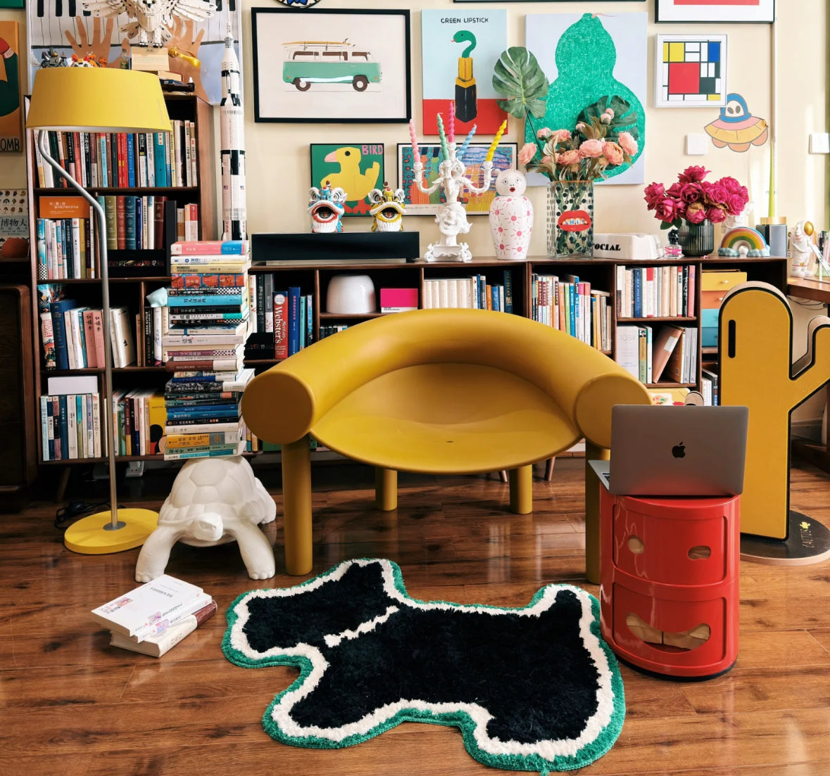 Schnauzer dog plush carpet