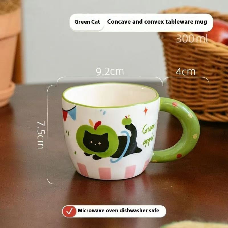 Green Cat Ceramic Tableware