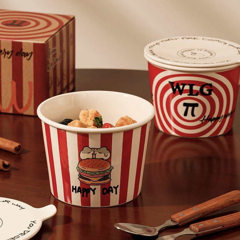 Creative McDonald's ceramic chicken wing bowl