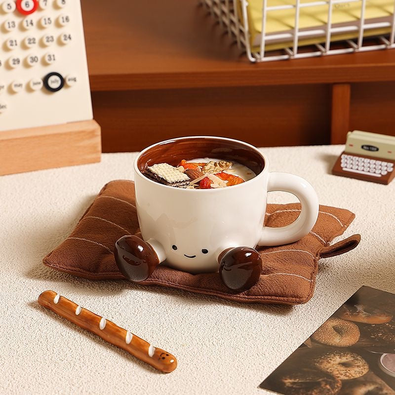 Bread doll mug plate + bread mixer