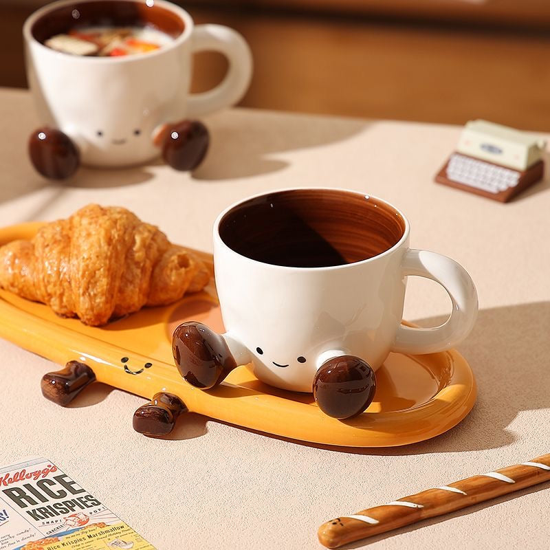 Bread doll mug plate + bread mixer