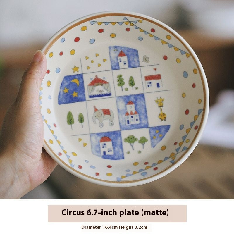 Fairy tale Town Circus Ceramic tableware