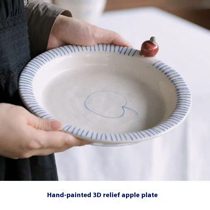 Japanese handmade apple ceramic tableware
