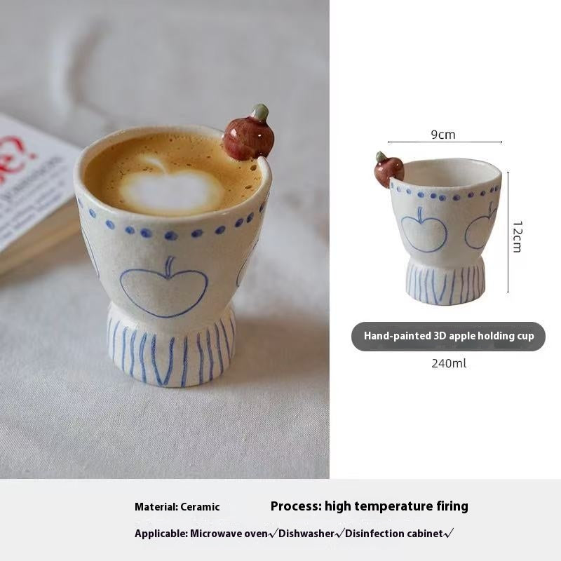 Japanese handmade apple ceramic tableware