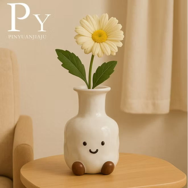 Cute Smiley Face Vase