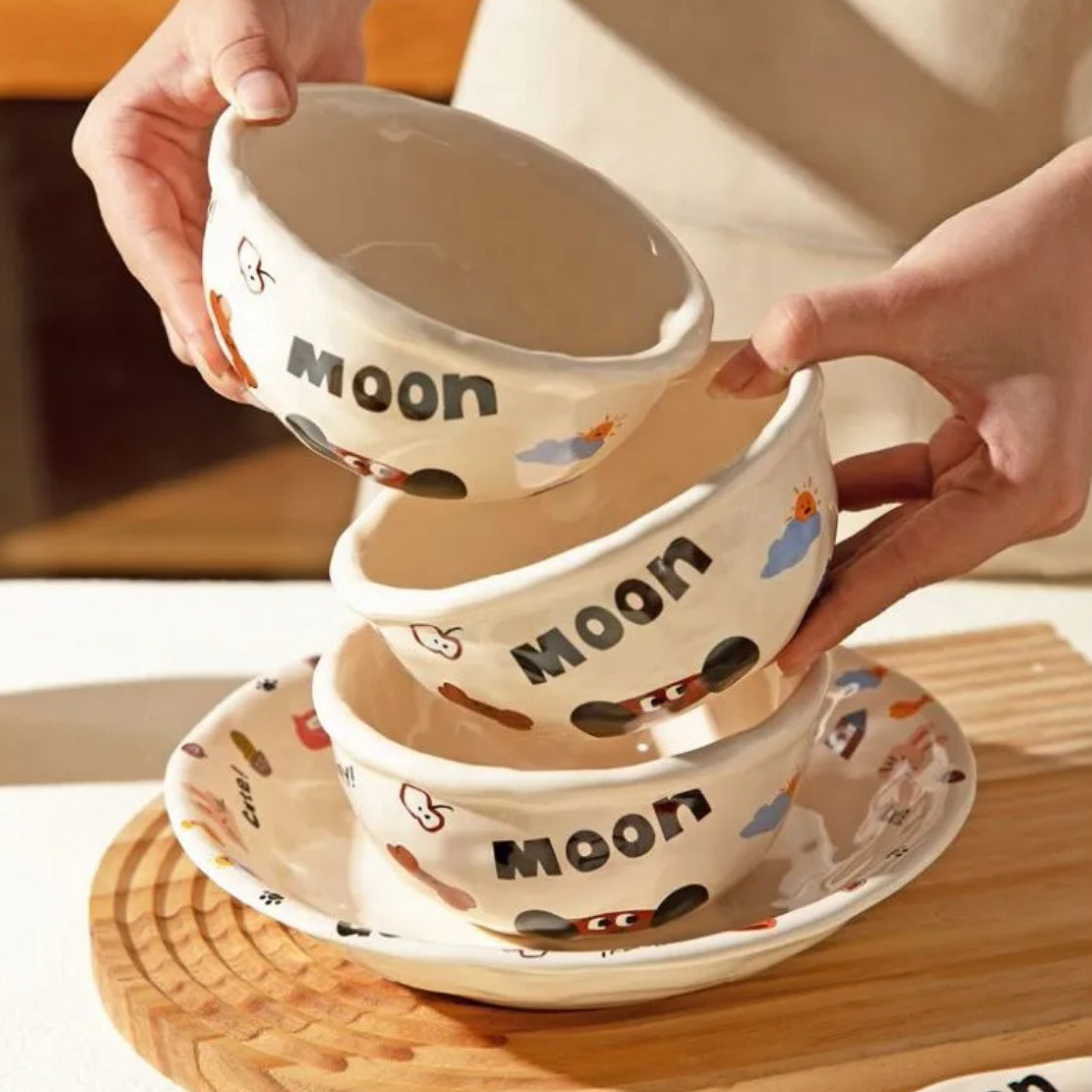 Moon Dog ceramic tableware