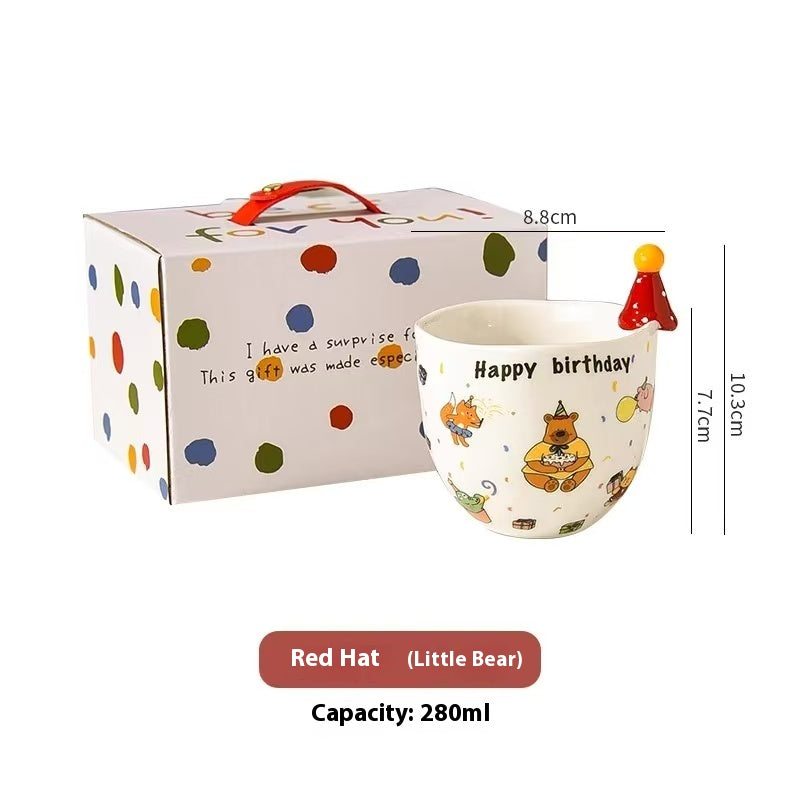 Happy birthday Hat Ceramic Mug