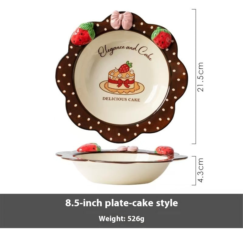 Strawberry Rabbit ceramic tableware