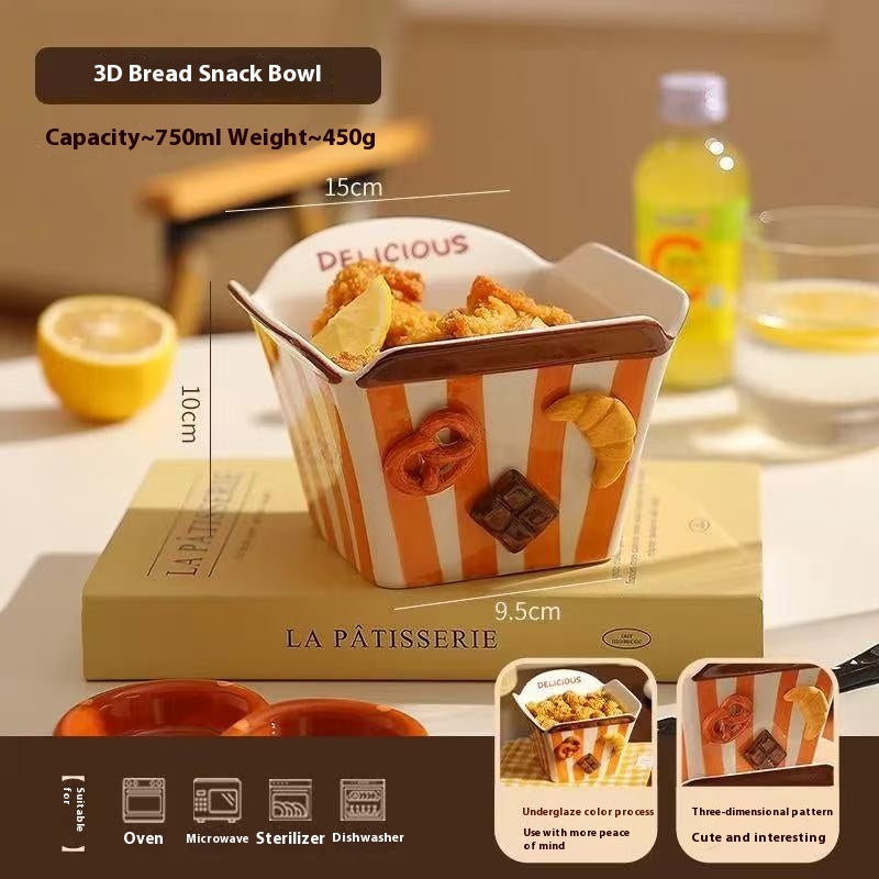 Croissant snack bowl