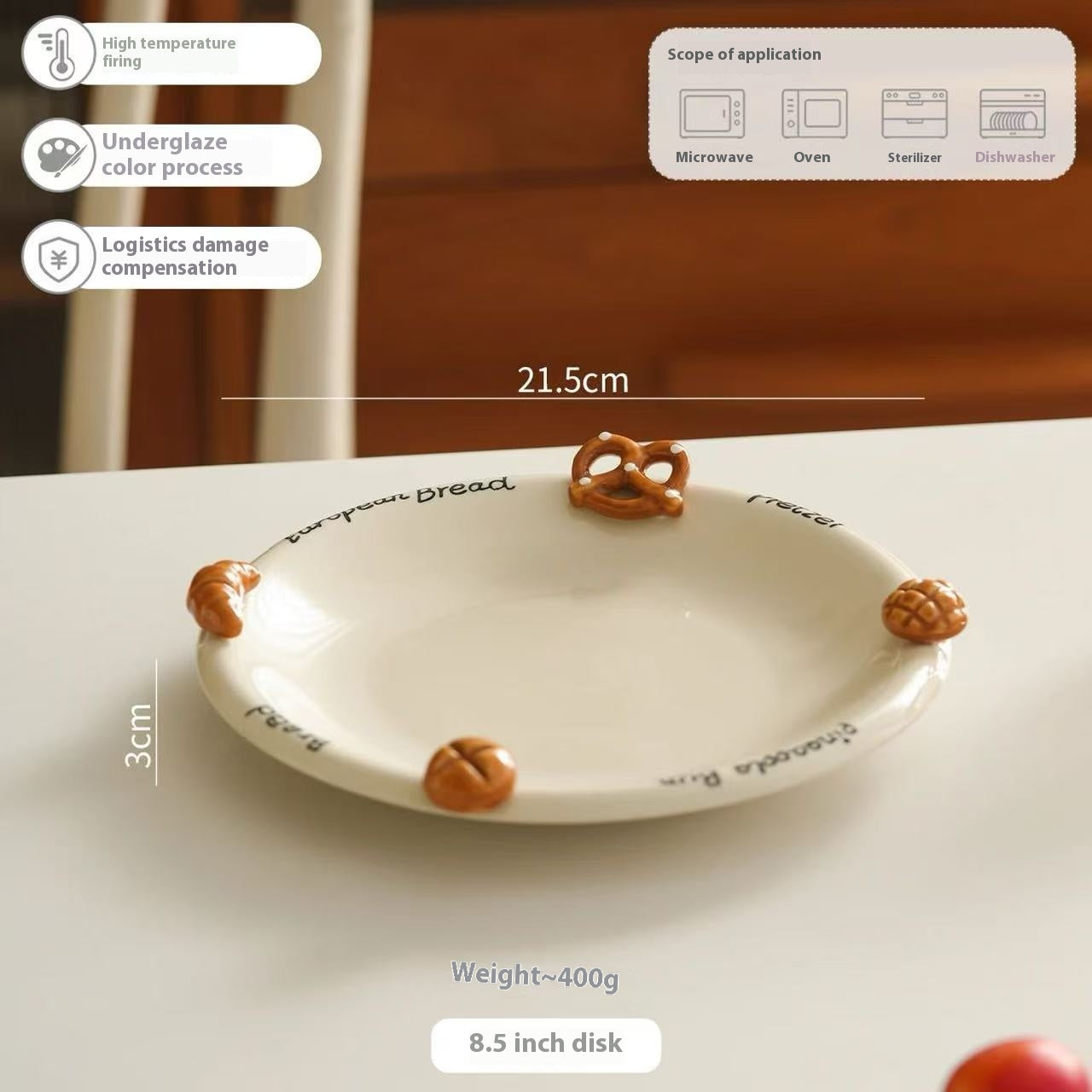 Baguette ceramic tableware