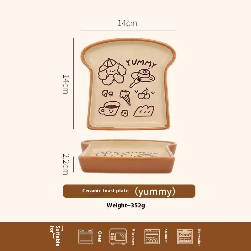 Toast breakfast plate