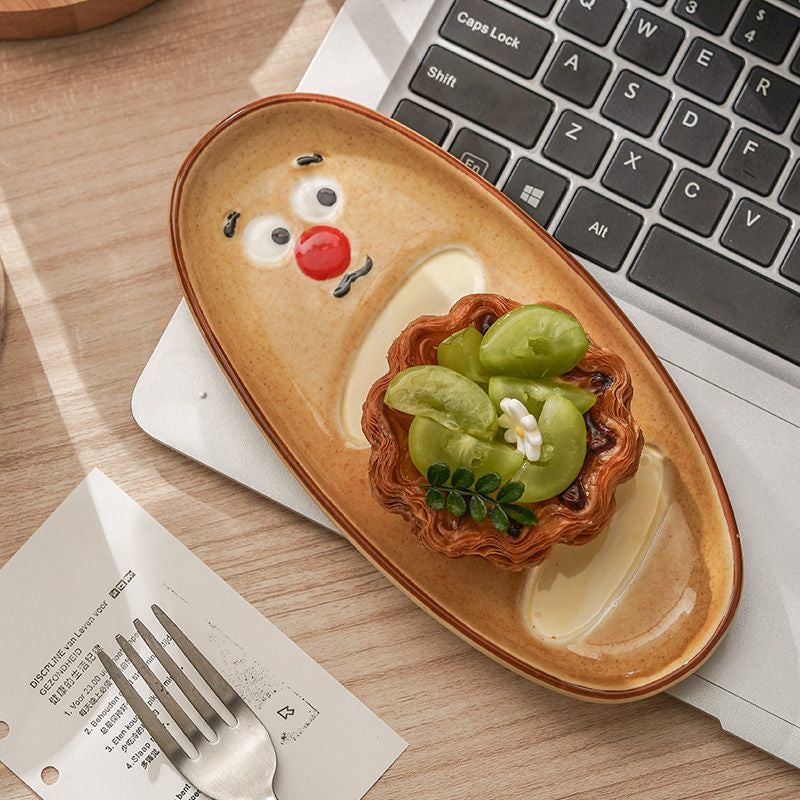 Cute bread plate
